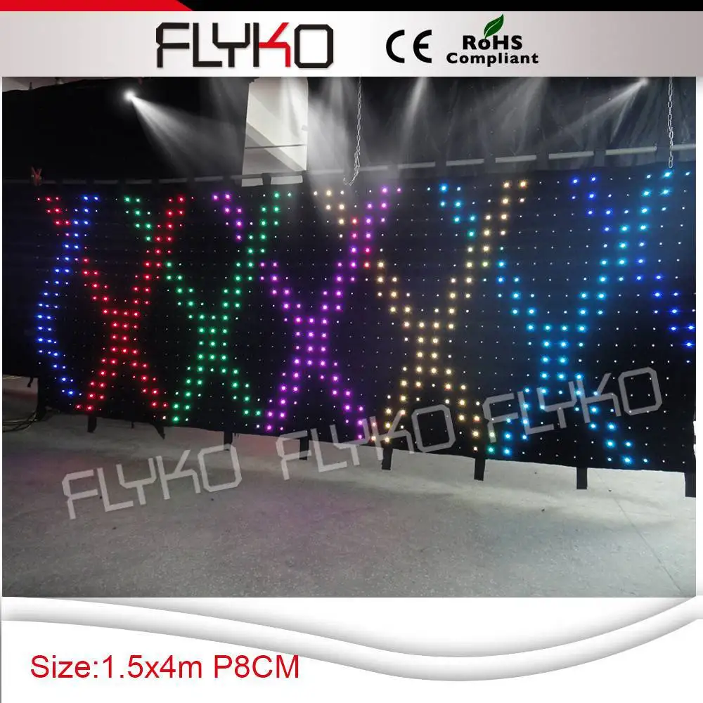 P8CM free shipping high brightness led video curtain for wedding