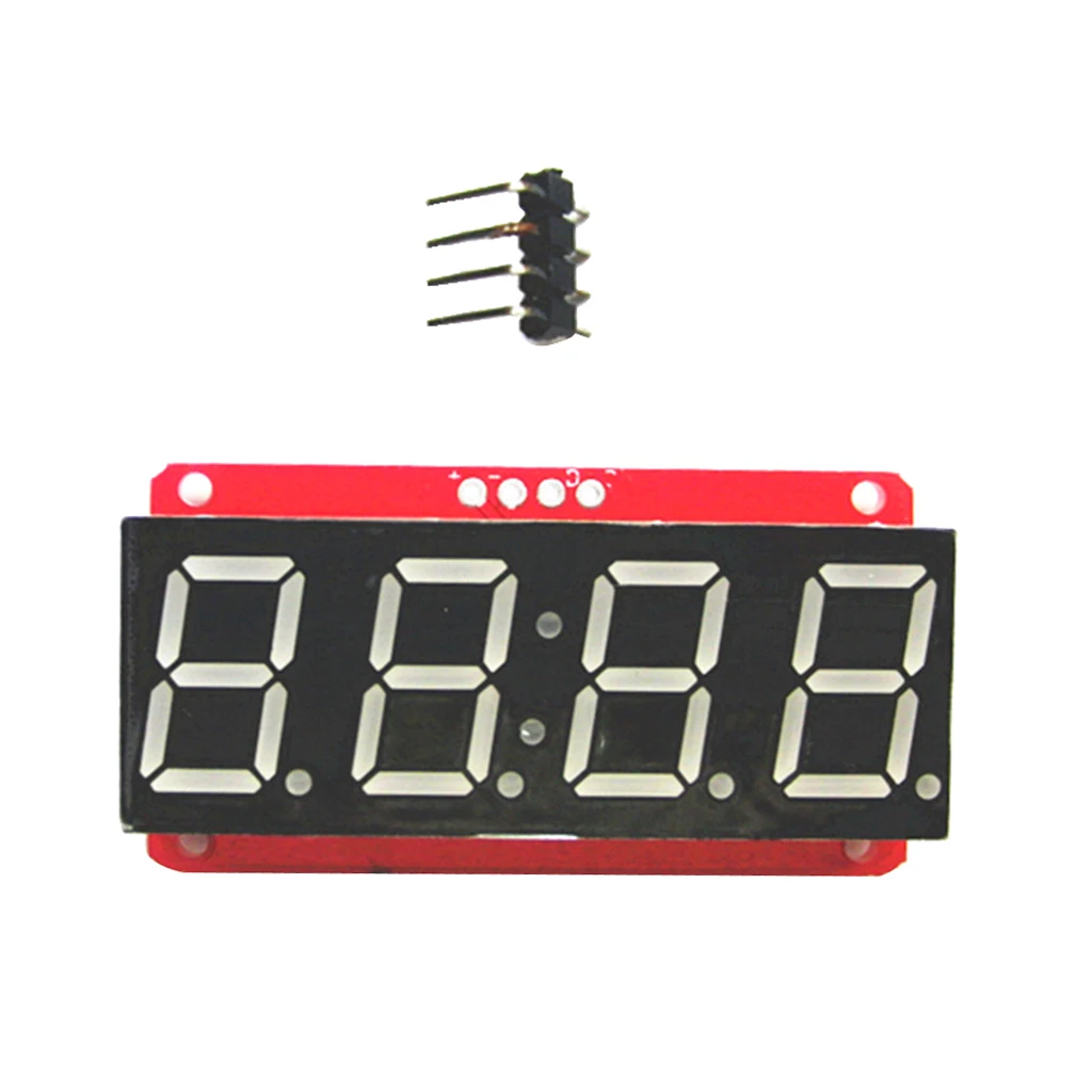 4 Digit 7-Segment 0.56' LED Display Tube Decimal 7 Segments HT16K33 I2C Clock Double Dots Module For