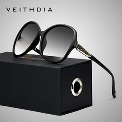 VEITHDIA Retro Fashion Sun Glasses Polarized UV400 Luxury Ladies Vintage Designer Women Sunglasses Eyewear For Female V3025
