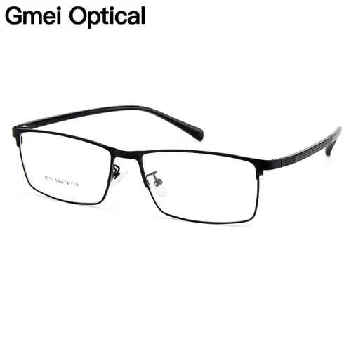 Gmei-gafas ópticas de aleación de titanio para hombre, monturas para gafas, patillas flexibles, piernas, gafas de aleación de galvanoplastia IP Y7011