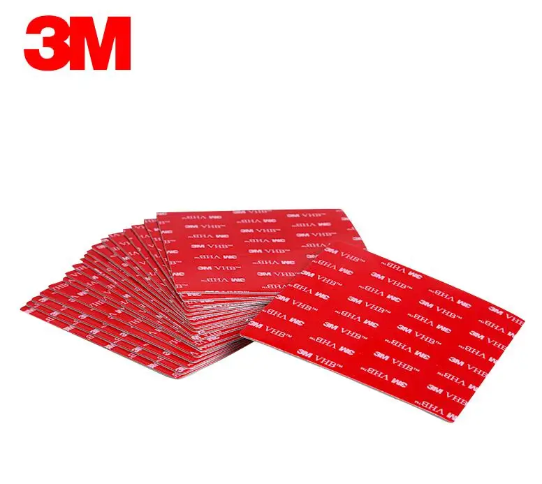 

10 sheets/lot 3M VHB 5608A (4" x 4")100mm x 100mm Acrylic Foam Double Sided Attachment Extremely Strong 10cm*10cm*0.8mm