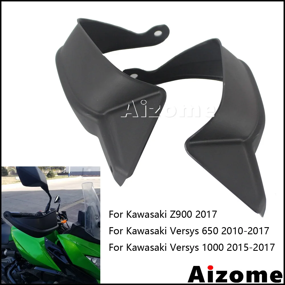 

Motorcycle Black Handguards For Kawasaki Z900 Versys 650 Versys 1000 2010 2015 2017 Hand Guards Protectors