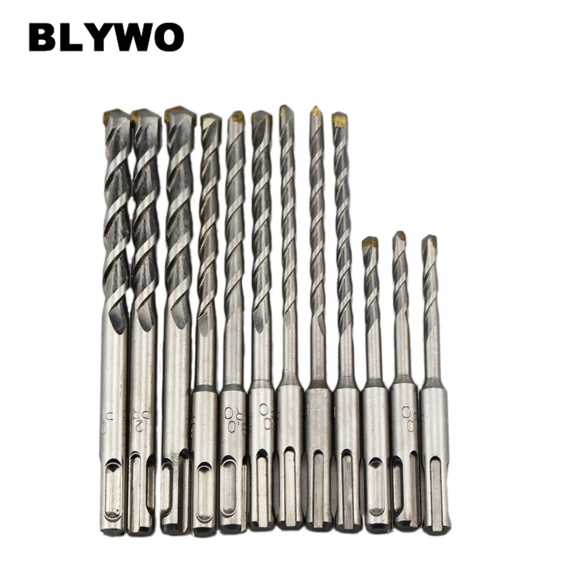 SDS Shank Masonry Drill Bits Tungsten Carbide Tipped Concrete Drilling Set Power Tool Accessories For Concrete Brick Tungsten