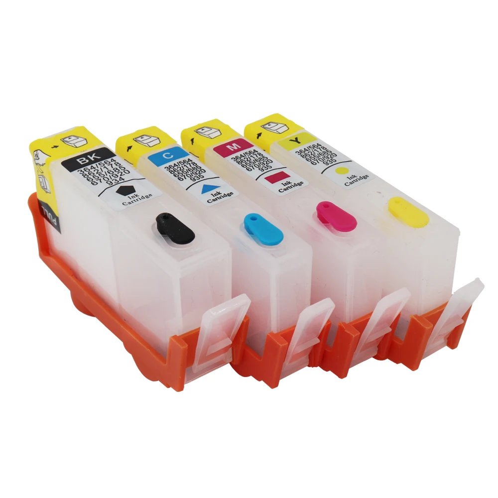 Jetvinner 4-color refillable ink cartridge for HP862 862XL for HP Photosmart C5324/C5370/C5373/C5388/C5390/C5393/D5460/D5463