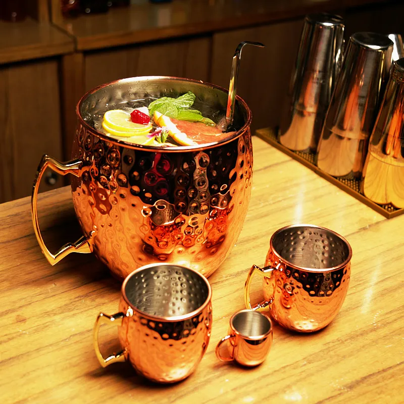 Giant Hammered Moscow Mule Mug, Mega Mug, Ice Bucket Mug, 5L