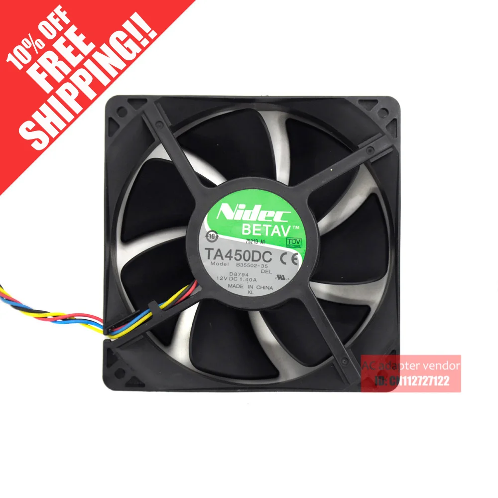 

new NIDEC TA450DC B35502-35 12CM 1.40A 12cm cooling fan