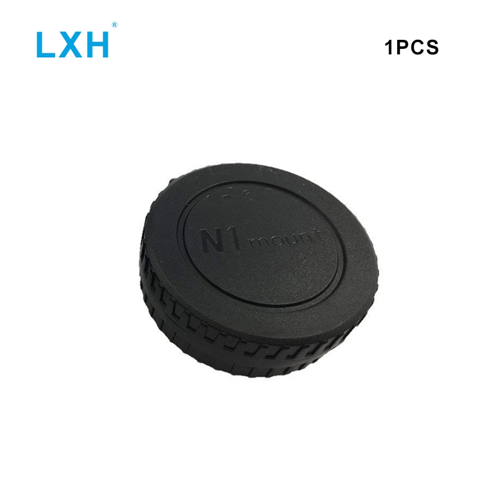 LXH LC-N1 Black Camera Front Body Cap+Rear Lens Cap Cover Kit for Nikon N1-Mount Nikon 1 N1 J1 J2 J3 J4 V1 V2 V3 S1 S2 AW1