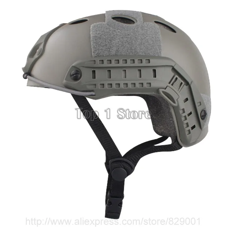 Full 15 Color Fast Helmet with Protective Goggle Pararescue Jump Type Tactical Military Helmet