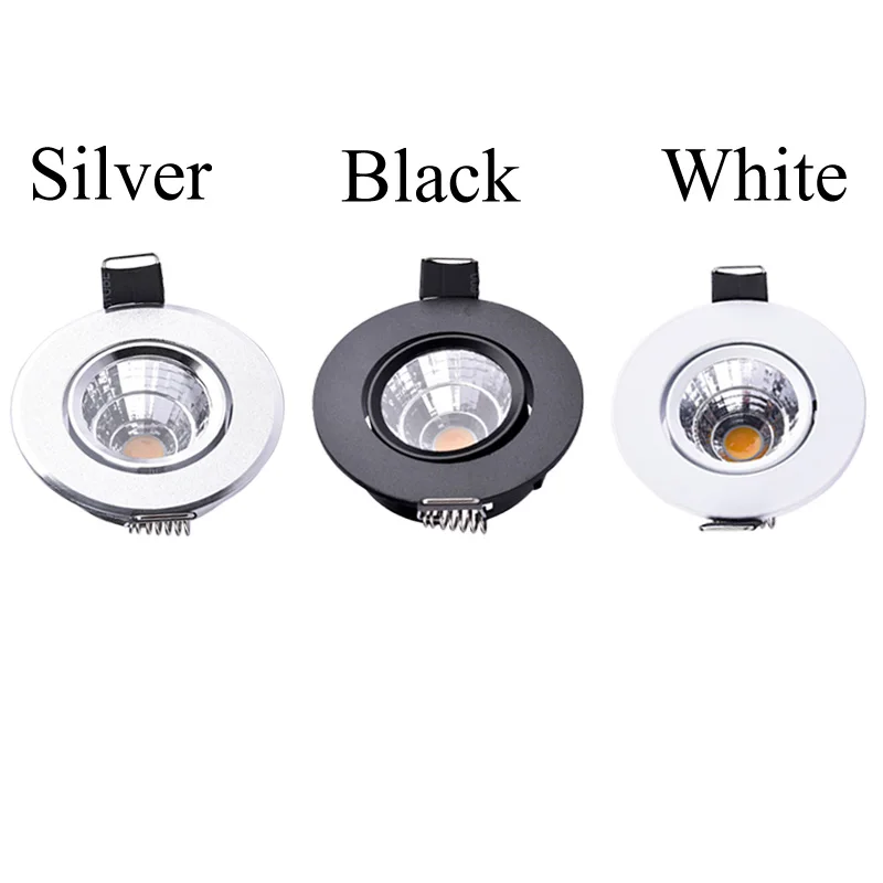 3W 5W punktowe reflektory LED Mini led sufitowe lampy halogeny AC85-265V lampa wbudowana żarówki do szafki licznik prezentacja oświetlenie domu