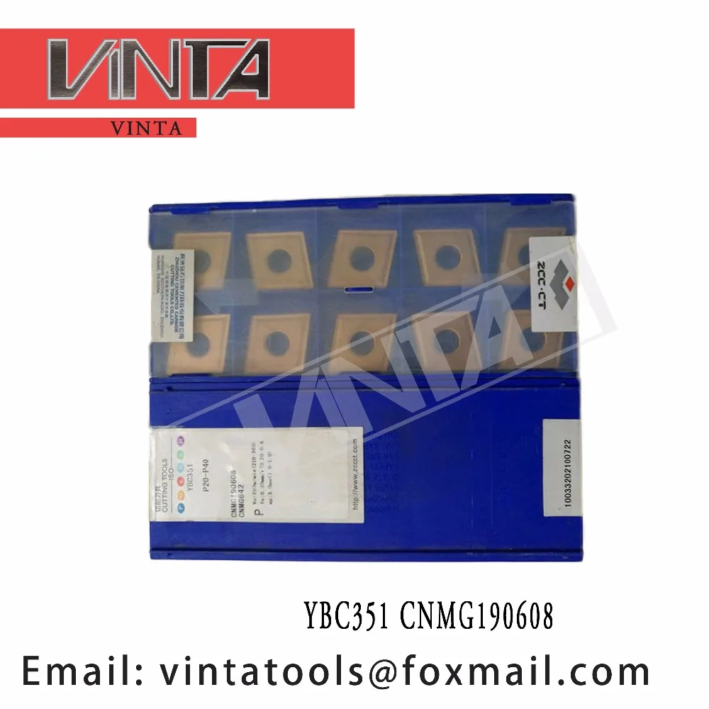 high quality 10pcs/lots YBC351 YBC151 YBC251 CNMG190608 cnc carbide turning inserts cutting blade tools