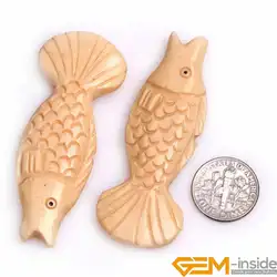 Big Large White Animal Carved Bone Cabochon Beads Loose Bead For Jewelry Making Bulk 2 PCS Wholesale