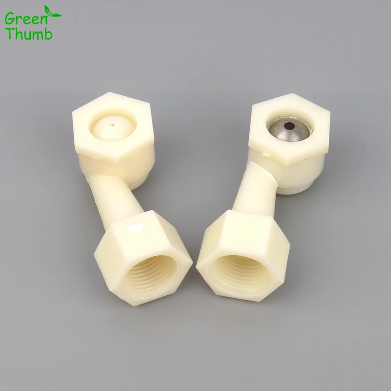 2pcs 1/2 Inch Female Thread Corner Nozzle 2mm/4mm Aperture Plastic/Stainless Steel Sprinkler