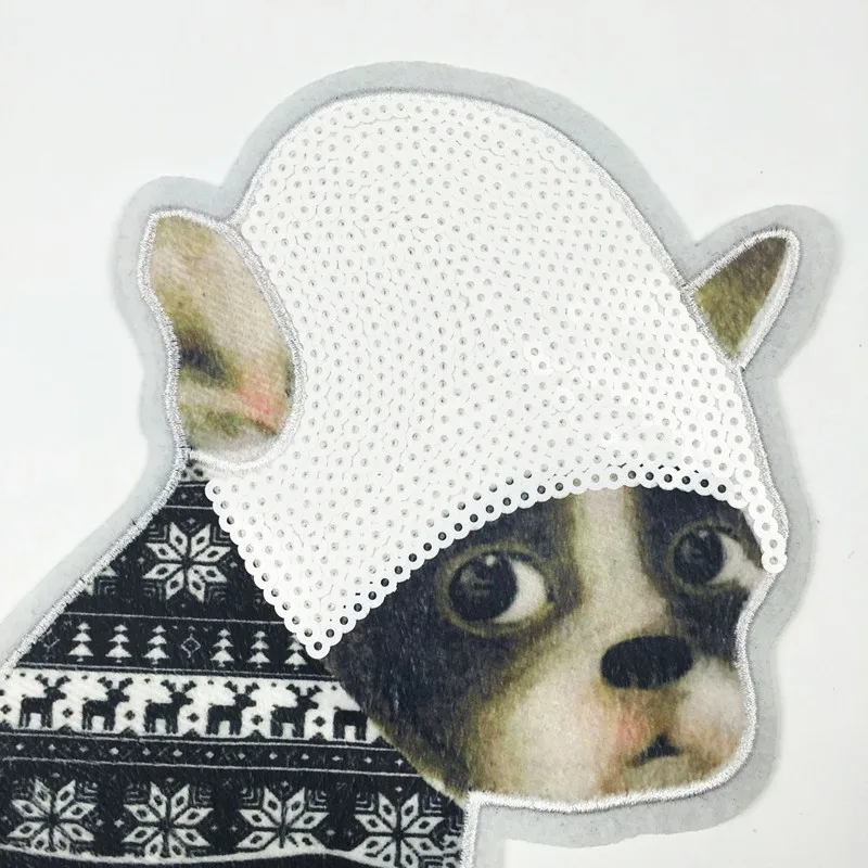 HLQON cartoon dog cloth patch used for fashional patchwork felt tissue dress skirt which need sewing by 16x24cm