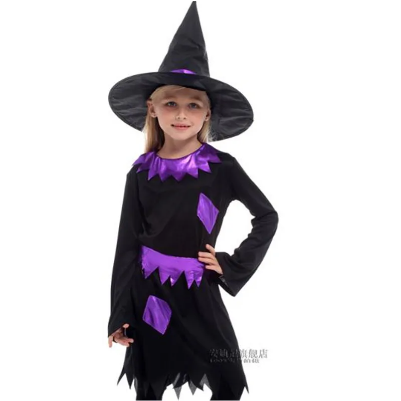 Kid Halloween COS Prinses Goochelaar Tovenaar Heks Meisje Kostuum Kerst Carnaval Maskerade Fancy Dress Kinderen Cosplay Kleding