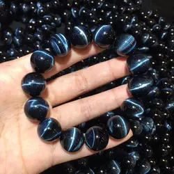 AAA Grade Blue Tiger Eye Beads Bracelet Natural Gemstone Jewelry Bracelet For Men For Gift Wholesale !
