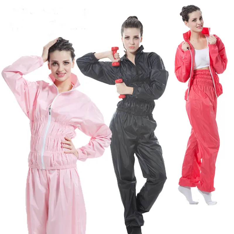 Aerobics Clothing Weight Loss Pants Slimming Suit Women Sauna Suit Set Sauna Pants Shirt Running Suits Sportwear Tracksuit