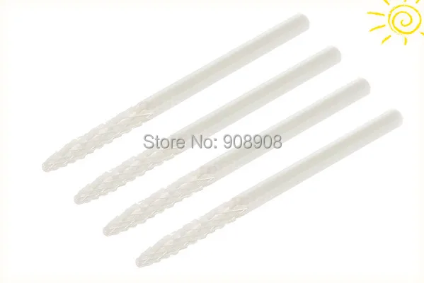 White Ceramic Nail Fill Drill Bit Pro Bits For Electric Nail Art Machine Cuspidal Grinding Stone Head for Dead Skin Nail File