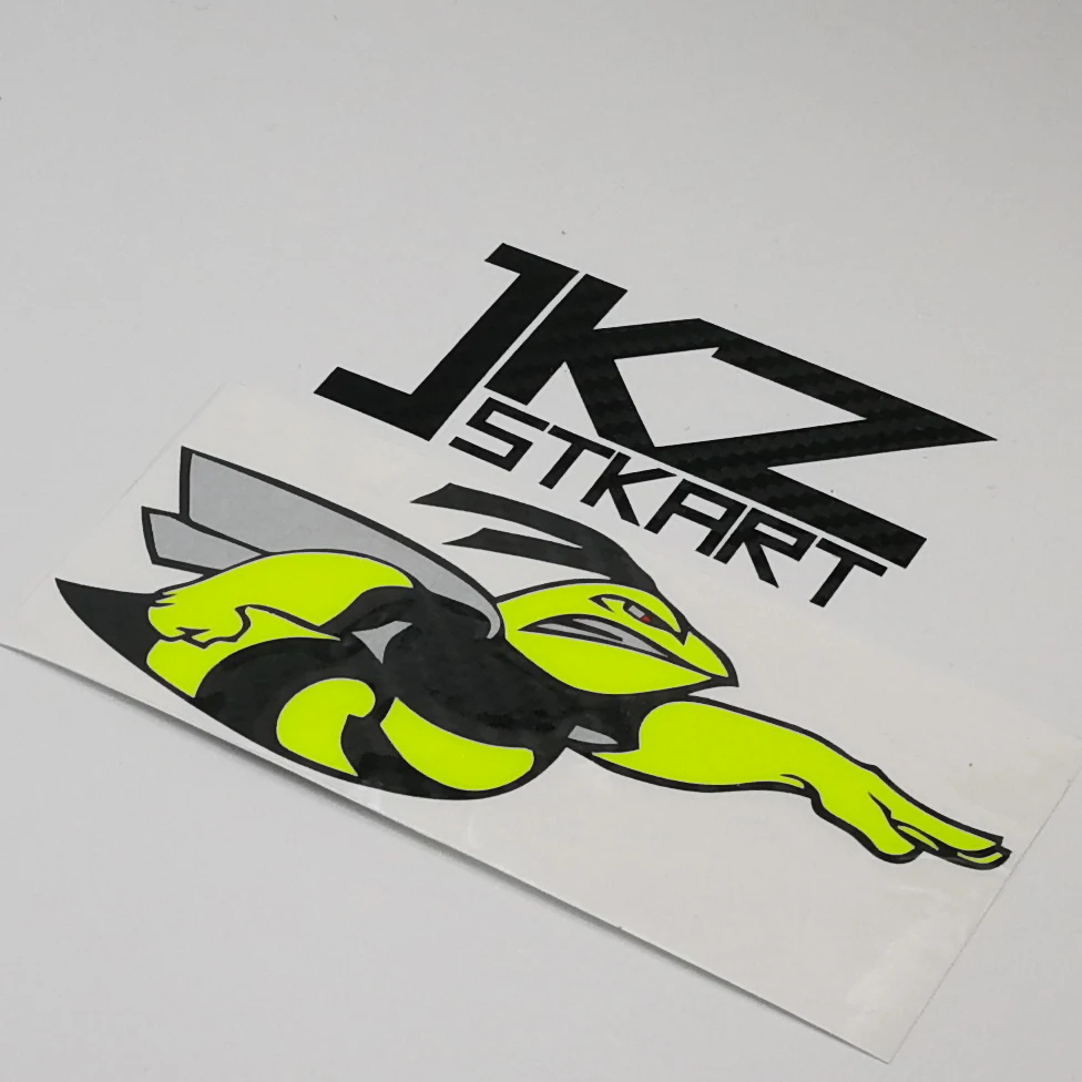 JKZ STKART Vinyl Die Cut Multi-layer Stickers Decals Cartoon Aggressive Bee ATV Motor Bike Truck Helmet Decorated Sticker