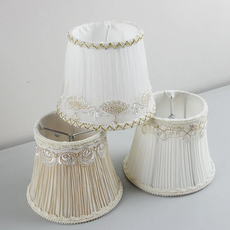 DIA 13.5cm/5.31inch High Quality Multiple Colour chandeliers lamp shades, Lace wall Lampshades for lamp, Clip on