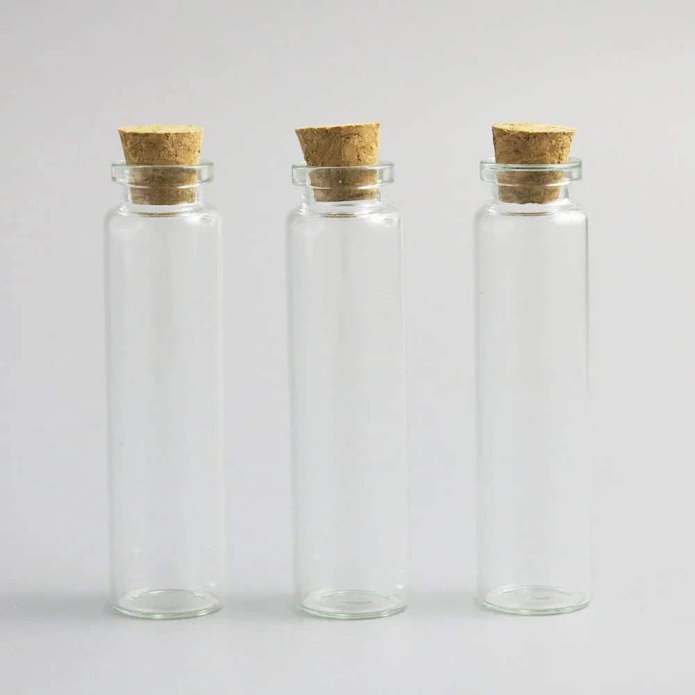 24 x Mini Glass Vials Wishing Cork Stopper Glass Bottles Jars Containers 20ml 20cc glass bottle with cork