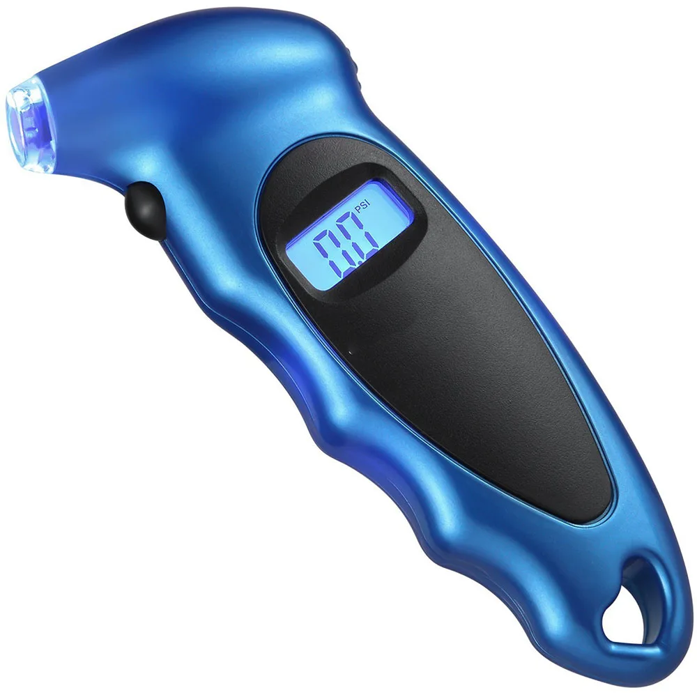 Imagem -02 - Medidor de Pressão dos Pneus Digital 150 Psi Configurações para a Bicicleta do Caminhão de Carro com Lcd Retroiluminado e Aderência Antiderrapante
