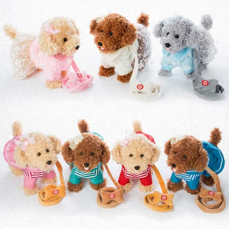 Robot Dog Sound Control Interactive Dog Electronic Pets Plush Puppy Walk 72 Songs Talk Teddy Toys For Children Birthday Gifts