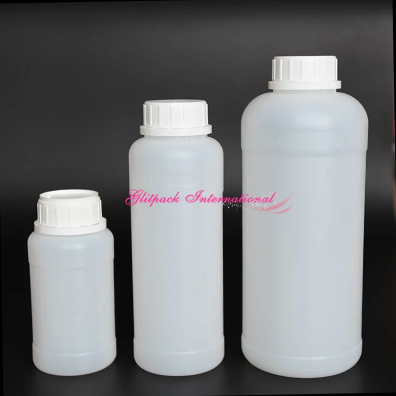 1000ml industrial plastic bottles 35oz  Food Grade Material PE Natural Color 1 liter HDPE plastic bottle Narrow Mouth Bottle