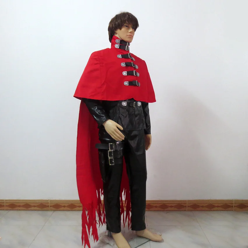 Anime Final Fantasy FF05 Vincent Valentine Cosplay Costume Custom-Made