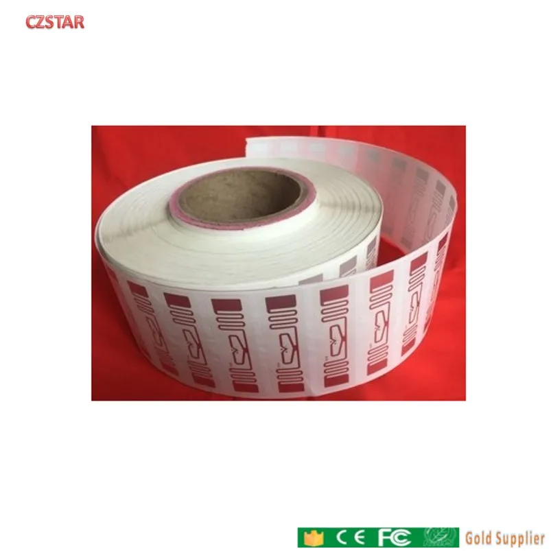 Impinj E52 UHF RFID tag monza5 M5 chip 860-960MHZ EPC ISO18000-6C self-adhesive passive RFID label wet inlay sticker