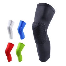 1 PC Knee Pad Basketball Honeycomb Collision Elastic Knee Brace Support Breathable Compression Protective Gear Patella Foam Legs