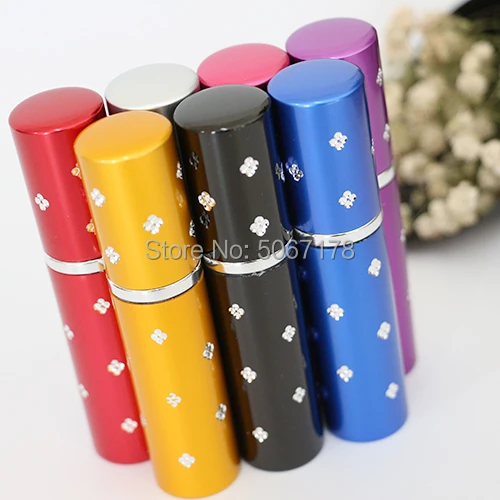 

5ml Refillable Mini Perfume Spray Bottle Aluminum Spray Atomizer Portable Travel Cosmetic Container Parfum Bottles 10/30/50pcs