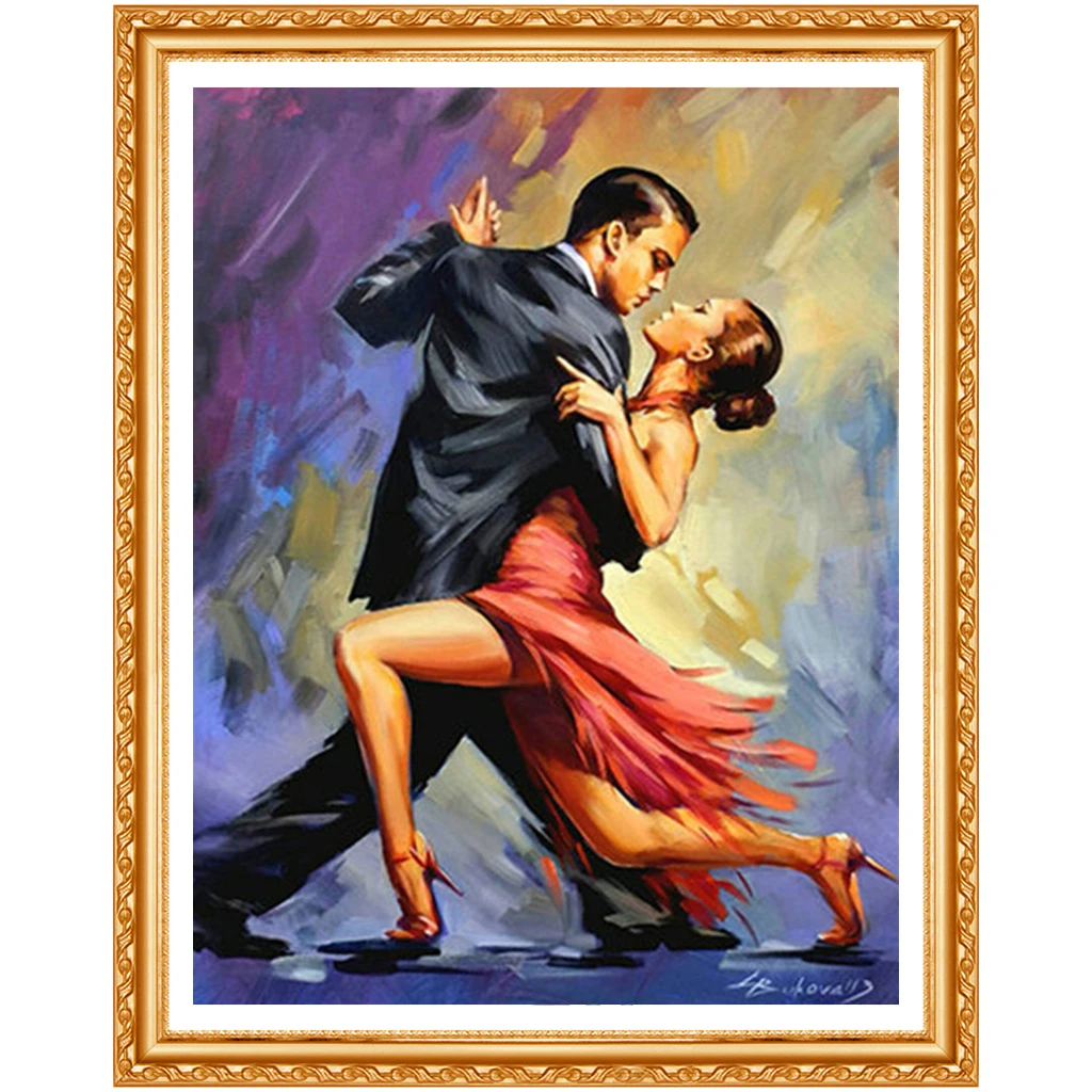 full Diamond Embroidery Temptation of Tango Couple dancing tango wall art 5d diy Diamond Painting cross stitch Diamond