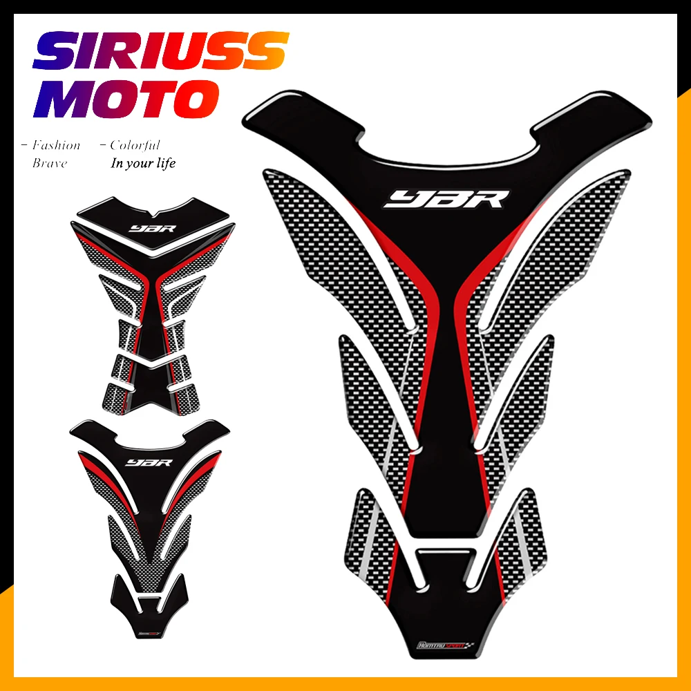 3D Motorcycle Tank Pad Protector Decal Stickers Case for Yamaha YBR 125 150 250 Tank