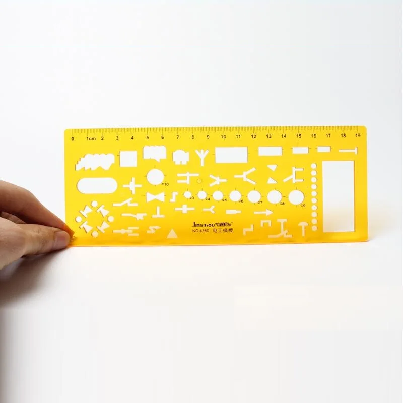 Electrical Engineering Drawing Template  Drafting Stencil No.4360