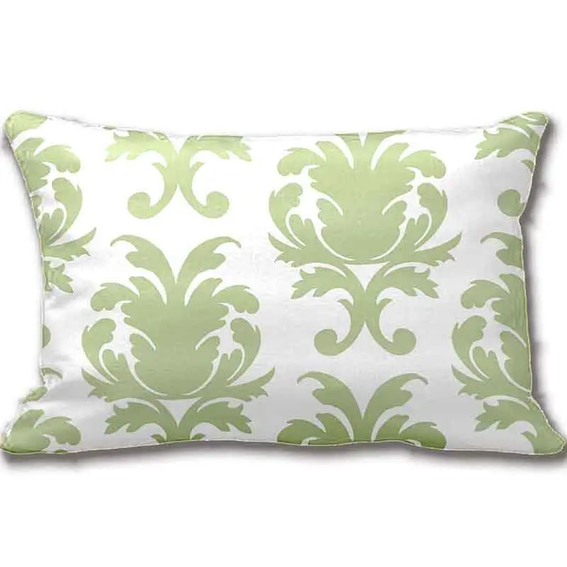 Sage Green Bold Large Damask Pattern Pillow Decorative Cushion Cover Pillow Case Customize Gift By Lvsure For Sofa Pillowcase