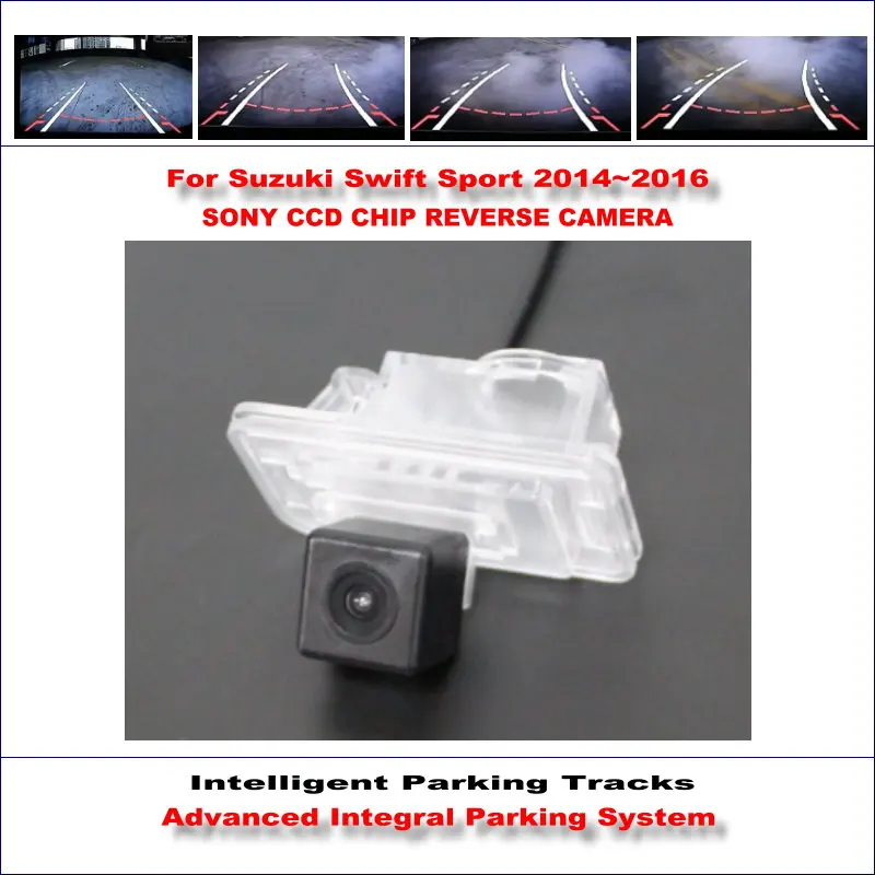 

For Suzuki Swift Sport 2014 2015 2016 Car Rear Camera Intelligent Parking Tracks Reverse Backup NTSC RCA AUX CAM