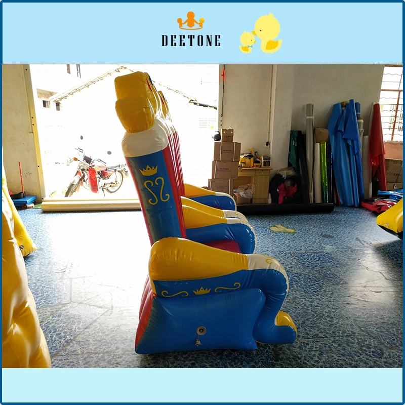Sell PVC inflatable closed air king chair, beautiful princess throne, beautiful prince throne, suitable for all kinds of party a