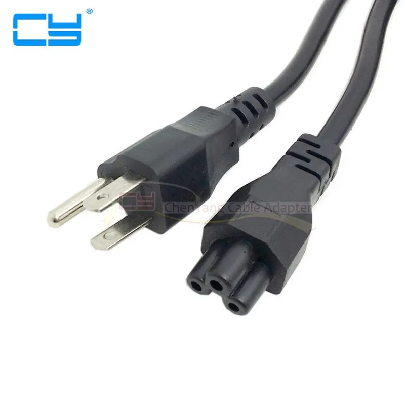 Viagem eua cabo de alimentacao eua pin macho para IEC C5 para Notebook Laptop 5ft 1.5 m 150 cm