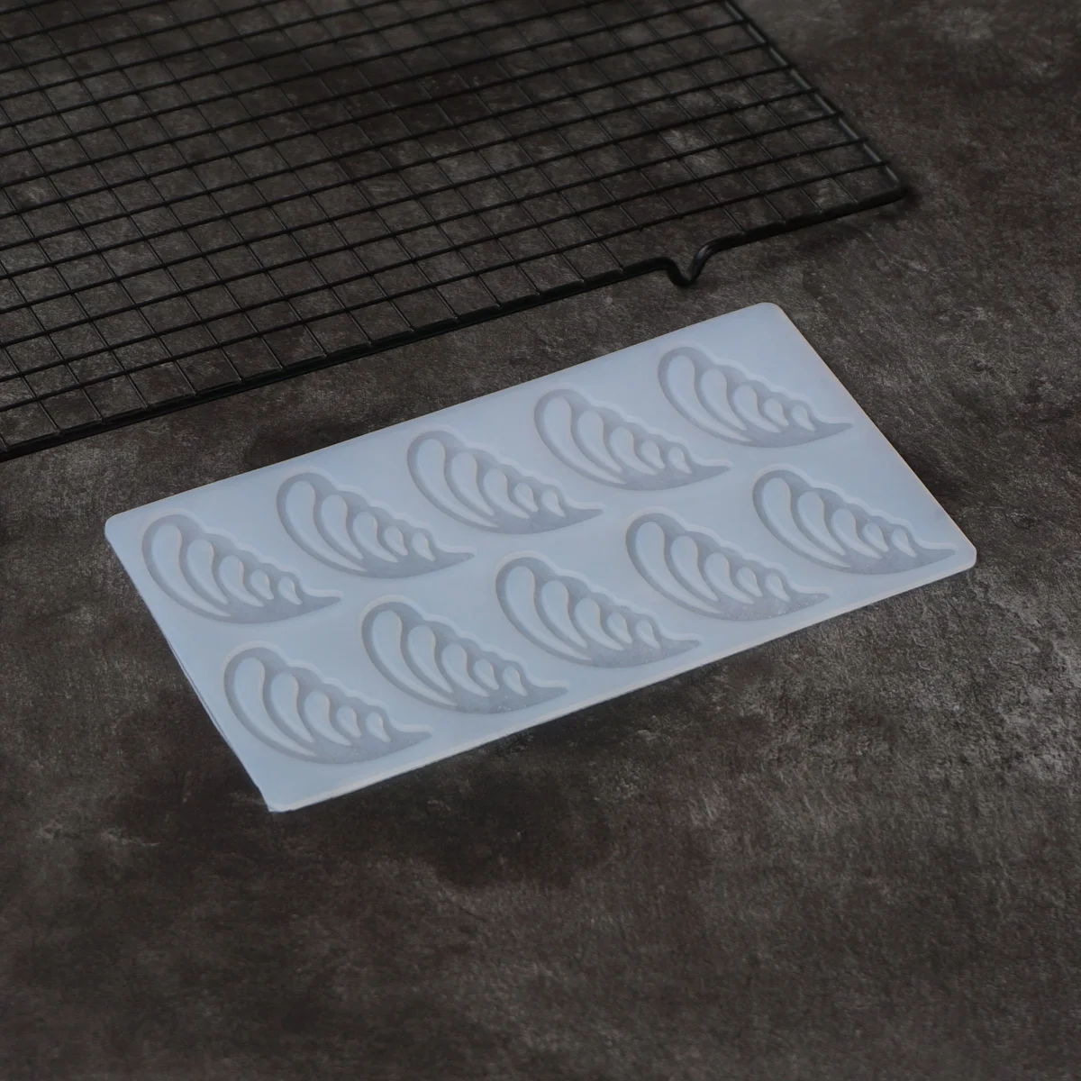 Wings Shape Silicone Mold Cake Decorating Lovely Hollow Out Wing Chocolate Transfer Sheet Mould Baking Stencil Chablon