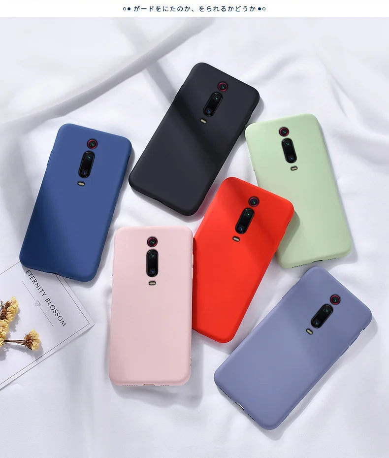 For Xiaomi Mi 9T Pro Case Soft Liquid Silicone Slim Skin Protective back cover Case for Xiaomi mi 9t mi9t full cover phone shell