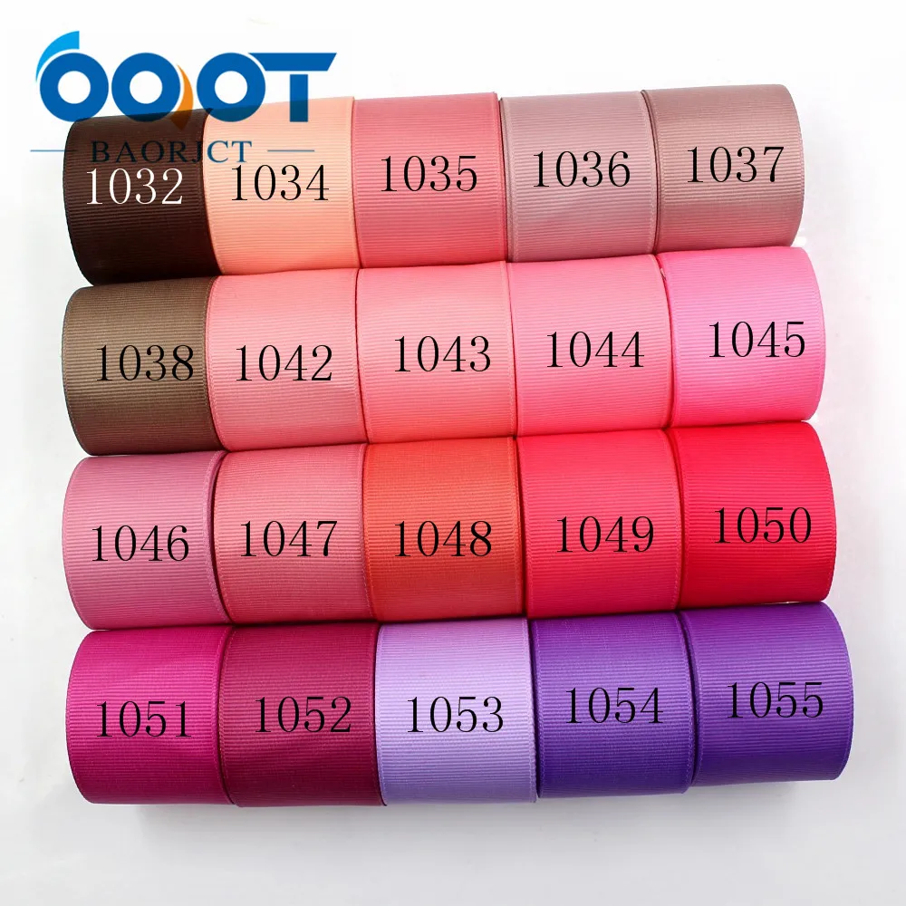 OOOT BAORJCT 181015-L38mm-5, 38 millimetri 10 metri di Colore Solido Nastri a trasferimento Termico nastro del grosgrain Stampato, FAI DA TE