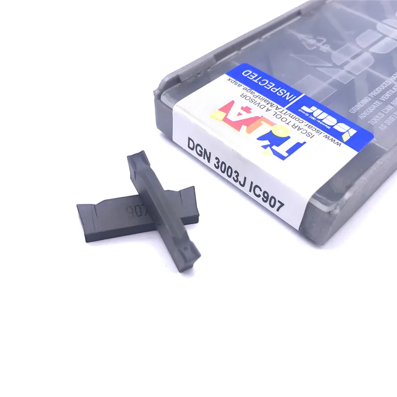 10 шт., твердосплавные вставки для канавок DGN 3003J IC907 16 мм * 16 мм и 1 шт., Механический поворотный держатель DGTR1616 3T20