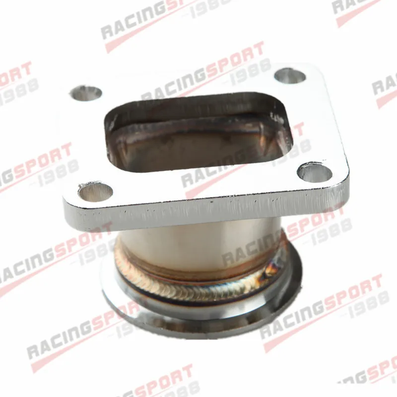 

4 Bolt T4 To 2.5" Inch V Band Flange Mild Steel Adaptor For Toyota Acura Honda