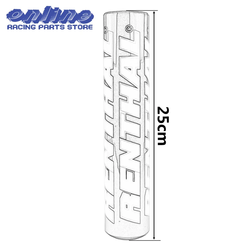 250mm Motorrad Lenker runde Kissen Querstange Schaumstoff stange 7/8 "Pads für Honda Yamaha Kawasaki Suzuki Motocross Dirt Pit Bike – Detail 3