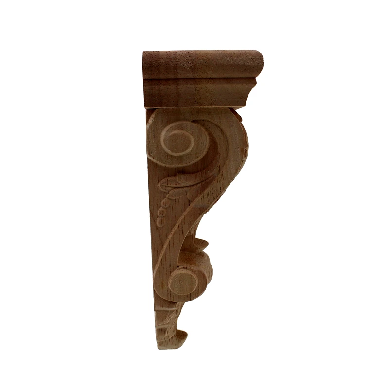 RUNBAZEF Natural Oak Wood Carved Applique Furniture Vintage Home Decor Decoration Maison Accessories Modern Feng Shui