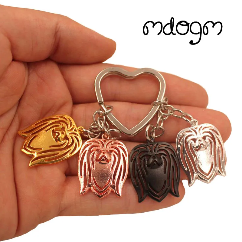 Pekingese Dog Animal Cute Gold Silver Plated Keychain For Bag Car Women Men Girls Boys Love Jewelry K164