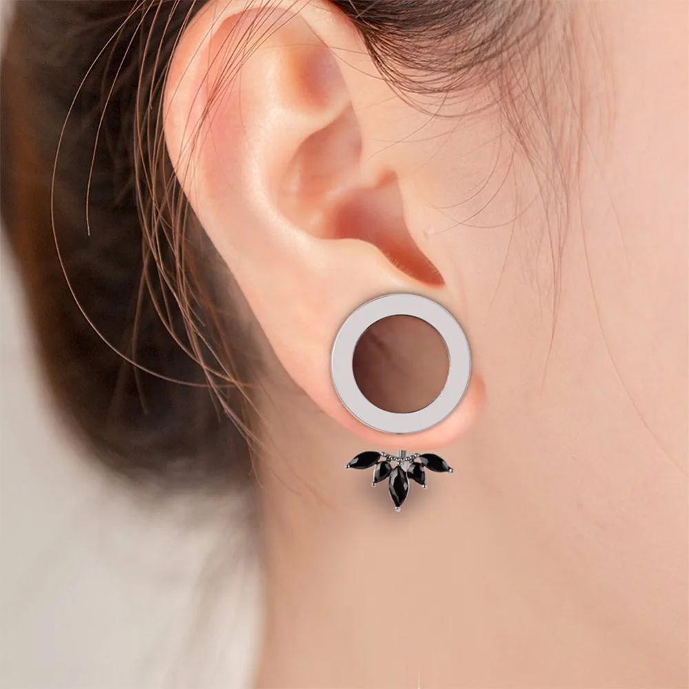 KUBOOZ Ear Gauges 2G 0G 00G Piercing Stainless Steel Plugs Tunnels Stretcher Body Jewelry Expander Screw Earrings Gift 2PCS image 6