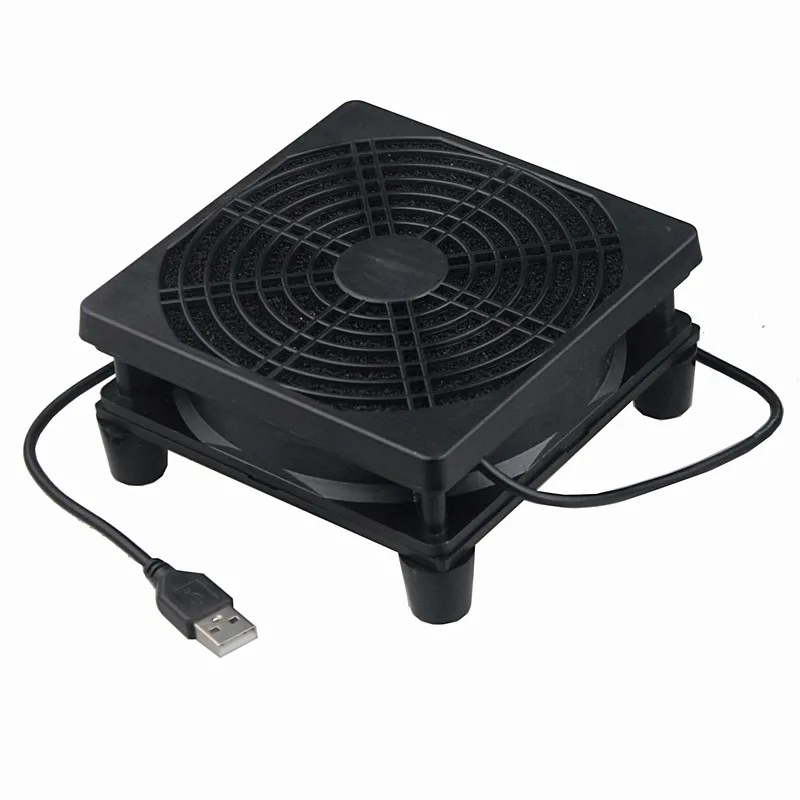 Gdeste 5v usb tv box sem fio, roteador ventilador de refrigeração 120mm 12cm 120x120x25 ventilador refrigerador de computador, mm pc