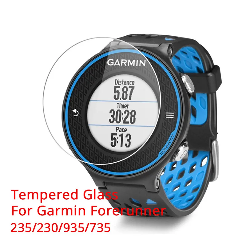 3pcs Tempered Glass Film For Garmin Forerunner 235 230 935 735 Glass Watch Screen Protector Protective Film Clear Guard