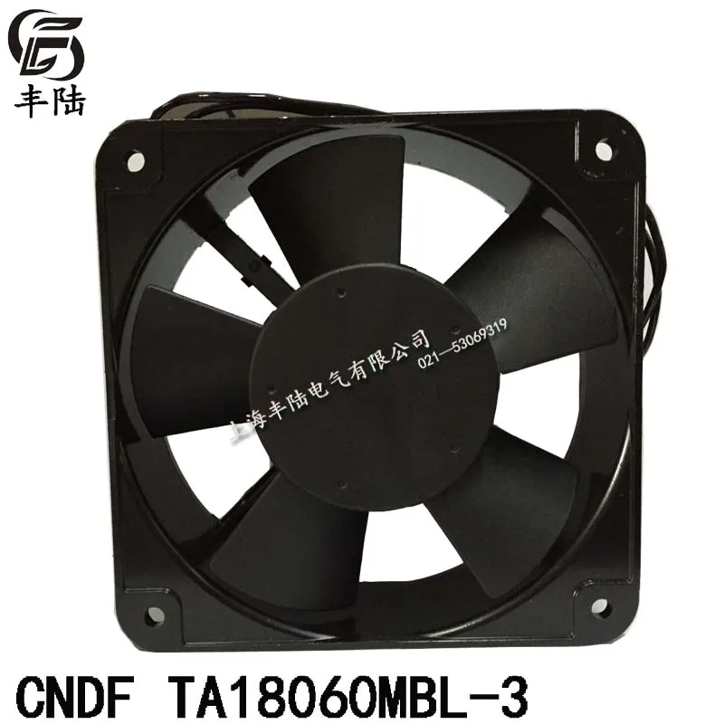 CNDF TA18060MBL-3 AC 380V 0.25A 180x180x60mm 2-Wire Server Cooling Fan